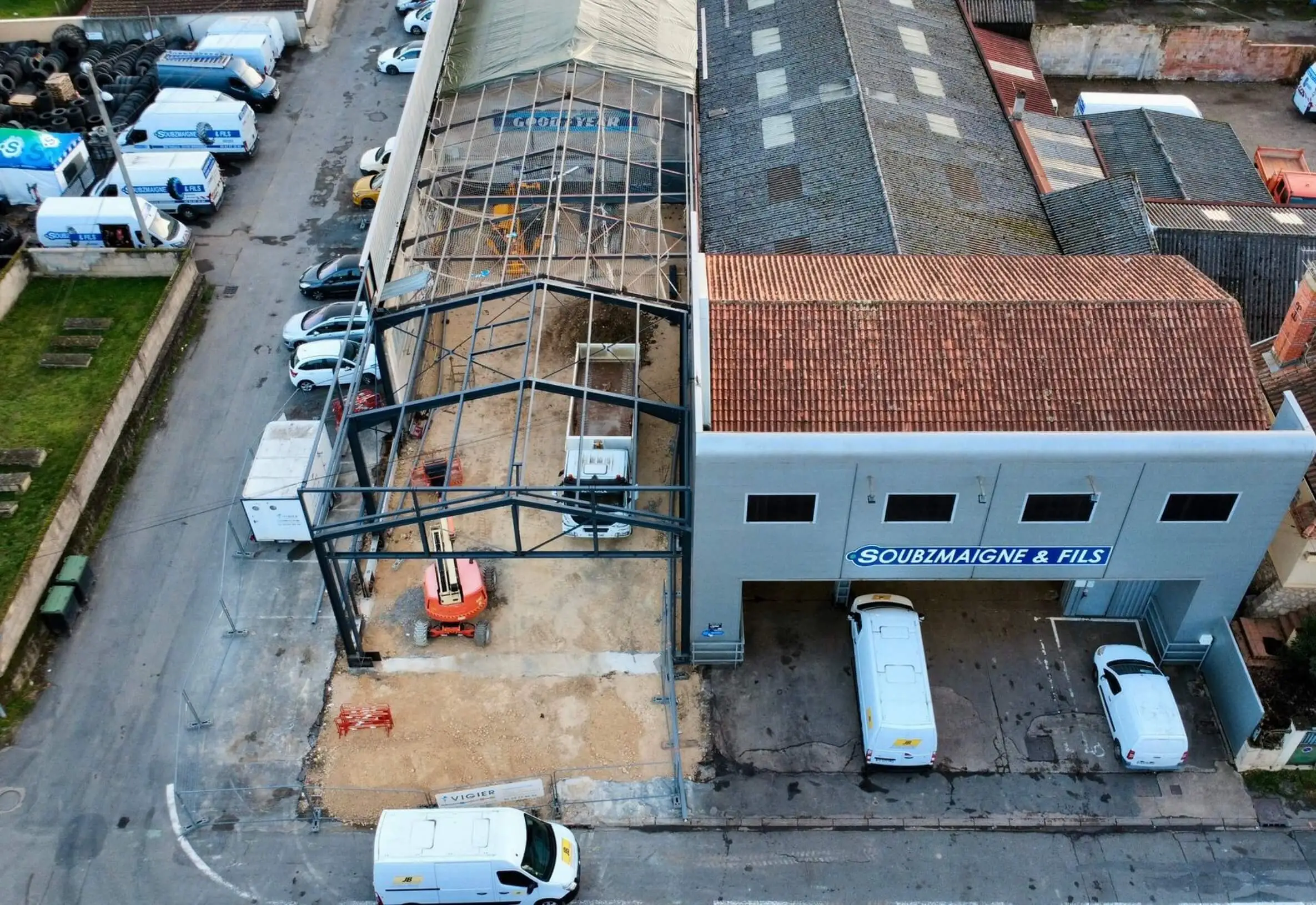 Réhabilitation et site occupé - Vigier Construction Métallique